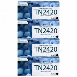 Pack de 4 toners compatibles TN2420 Brother 