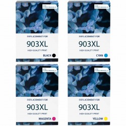 Pack de 4 HP 903XL cartouches d'encre compatibles 