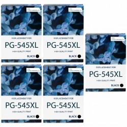 Pack de 5 Canon PG-545XL cartouches d'encre compatibles 