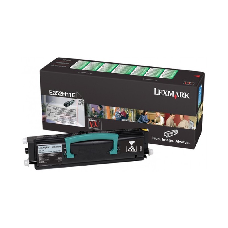 Lexmark E352H11E - à rendement élevé - noire - original - toner