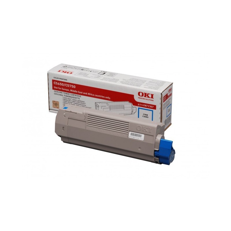 OKI 43872307 - cyan - original - toner