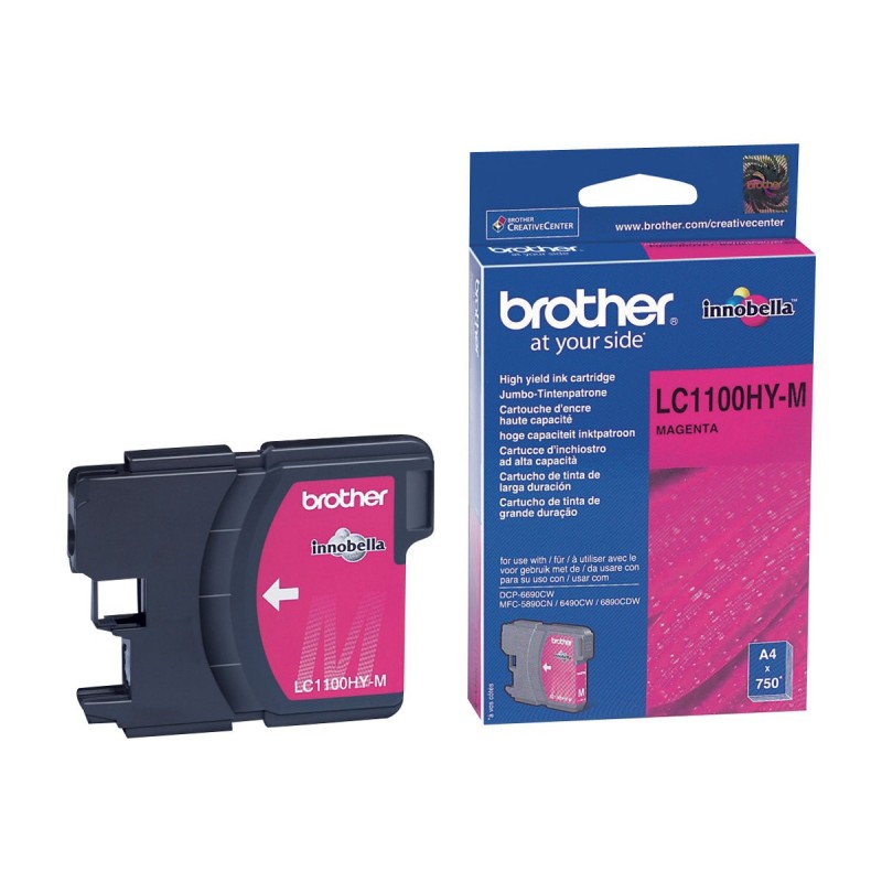 Brother LC1100HY - à rendement élevé - magenta - originale - cartouche d'encre