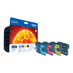 Brother LC980 - Pack de 4 - noire, cyan, magenta, jaune - original - cartouche d'encre