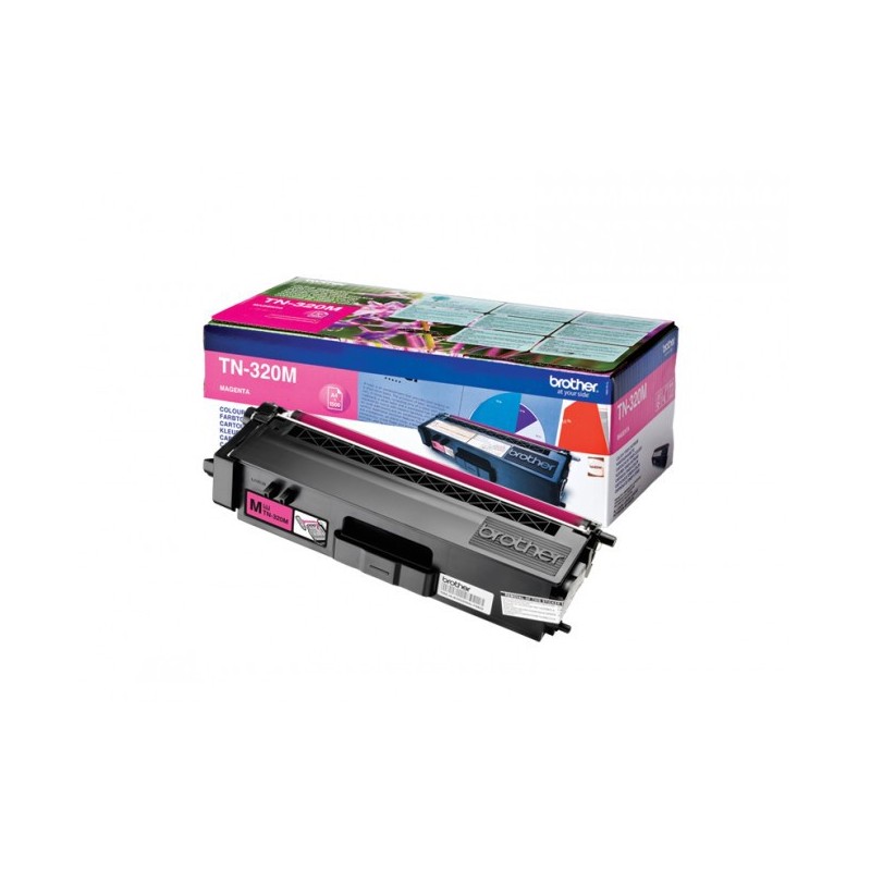 Brother TN320M - magenta - original - toner