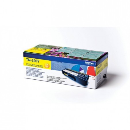 Brother TN320Y - jaune - original - toner