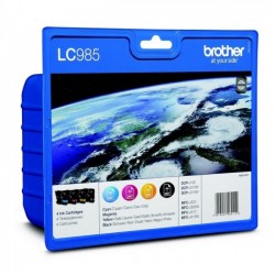 Brother LC985 - Pack de 4 - noire, cyan, magenta, jaune - originale - cartouche d'encre